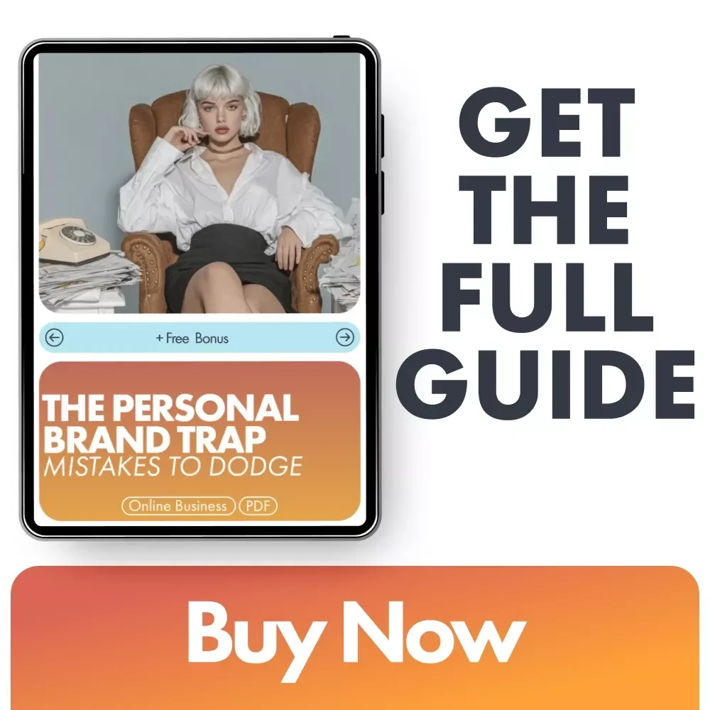 The Personal Brand Trap: Mistakes to Dodge | Digital eBook for Creators, Freelancers & Entrepreneurs | Learn the Top Personal Branding Mistakes to Avoid and Build Authentic Influence Online