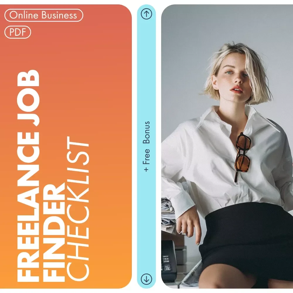 Freelance Job Finder Checklist | Beginner-Friendly Digital Download | Ultimate Guide to Where to Find Freelance Jobs Online for Beginners | Printable + Instant Access