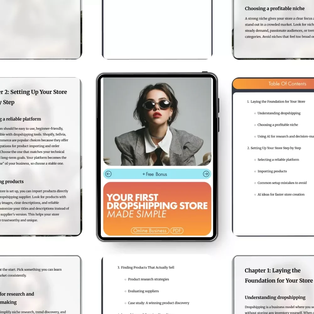 Your First Dropshipping Store Made Simple: A Step-by-Step Guide to Building and Growing Your Online Business