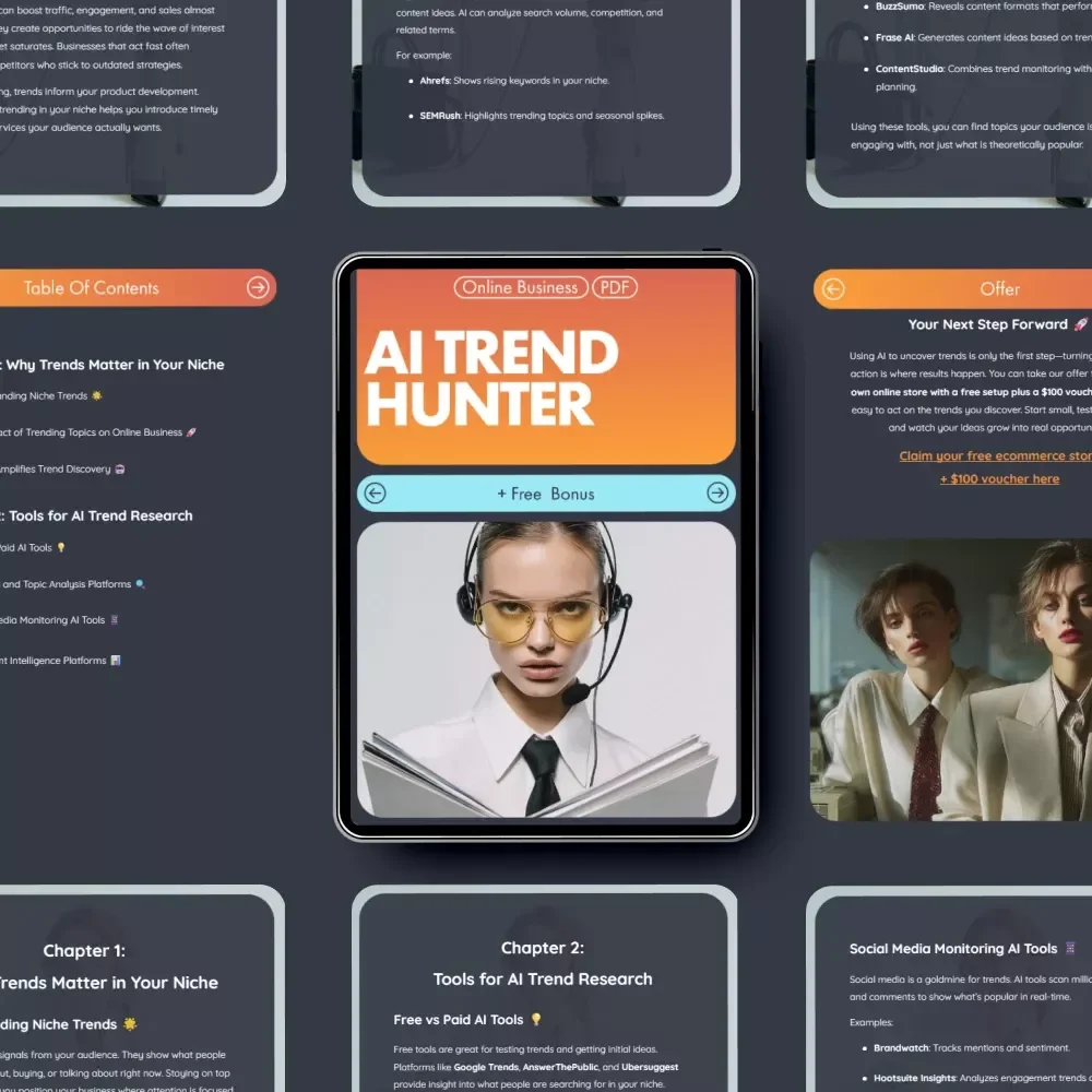 AI Trend Hunter: The Ultimate eBook Guide on How to Use AI to Find Trending Topics in Your Niche