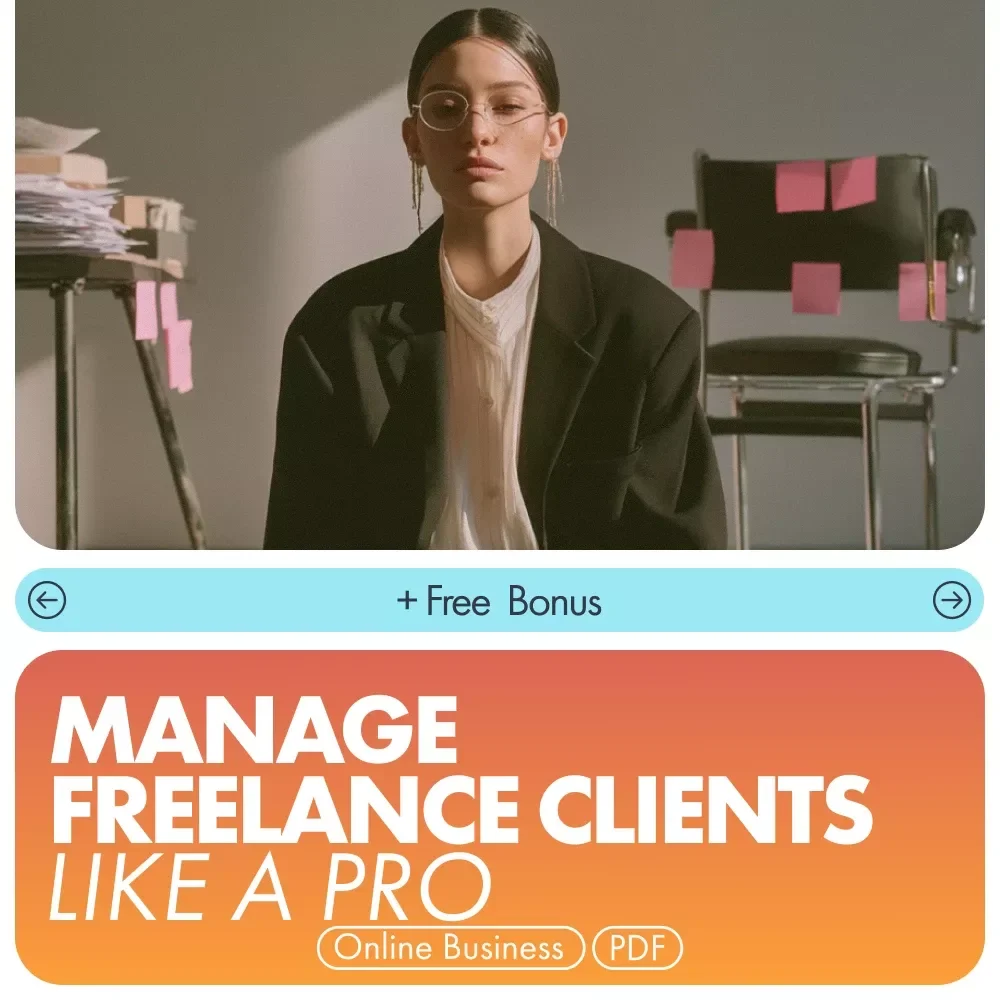 Manage Freelance Clients Like a Pro | Freelancer Checklist for How to Manage Multiple Freelance Clients | Digital Download for Productivity & Client Workflow