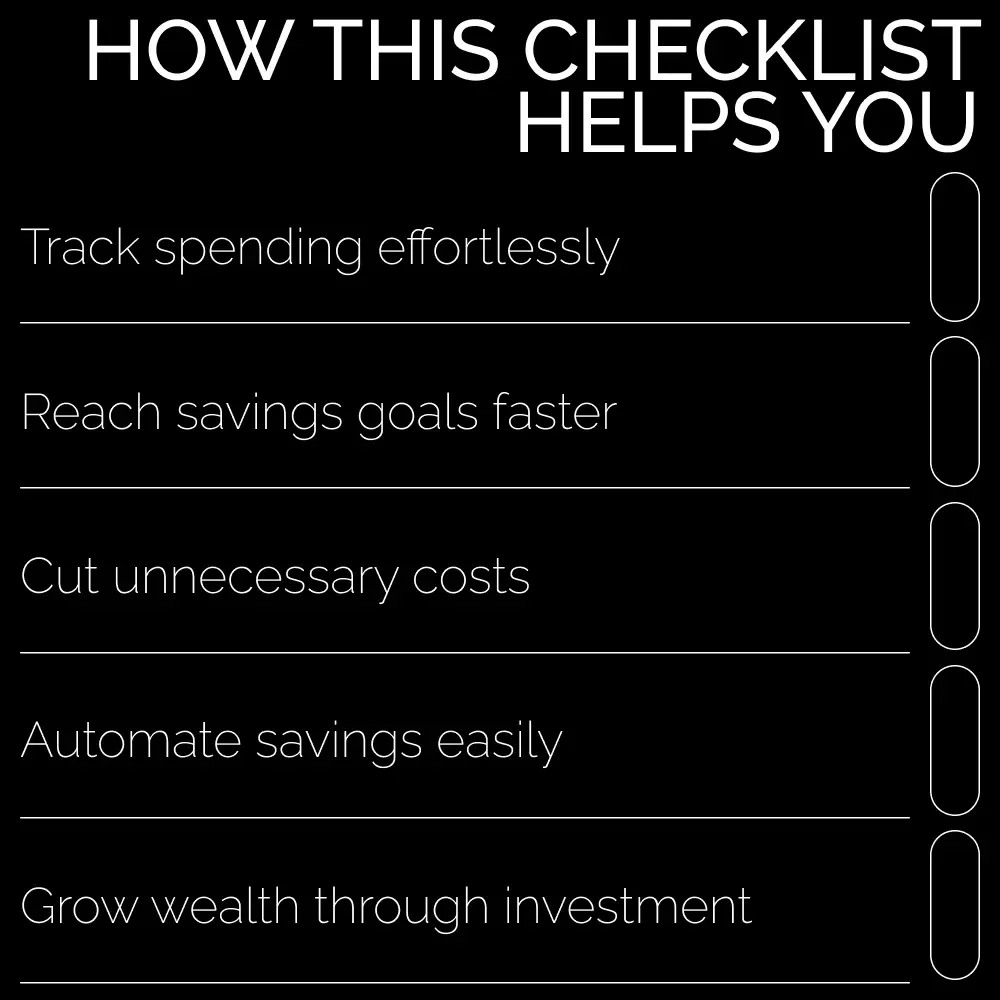 Smart Savings in Action: Your Step-by-Step Guide to Saving Big! - A Digital Checklist to Save a Lot of Money