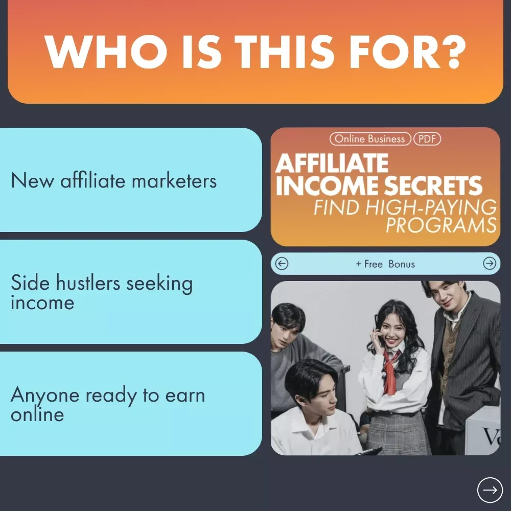 Affiliate Income Secrets: Find High-Paying Programs | Step-by-Step Guide for Beginners | Learn How to Find High Paying Affiliate Programs That Boost Your Earnings Fast