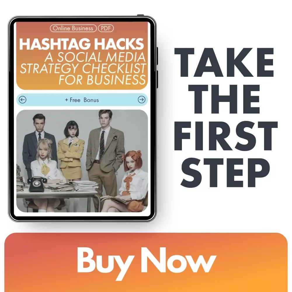 Hashtag Hacks: A Social Media Strategy Checklist for Business | Digital Download Guide for Entrepreneurs | Social Media Hashtag Strategy for Business