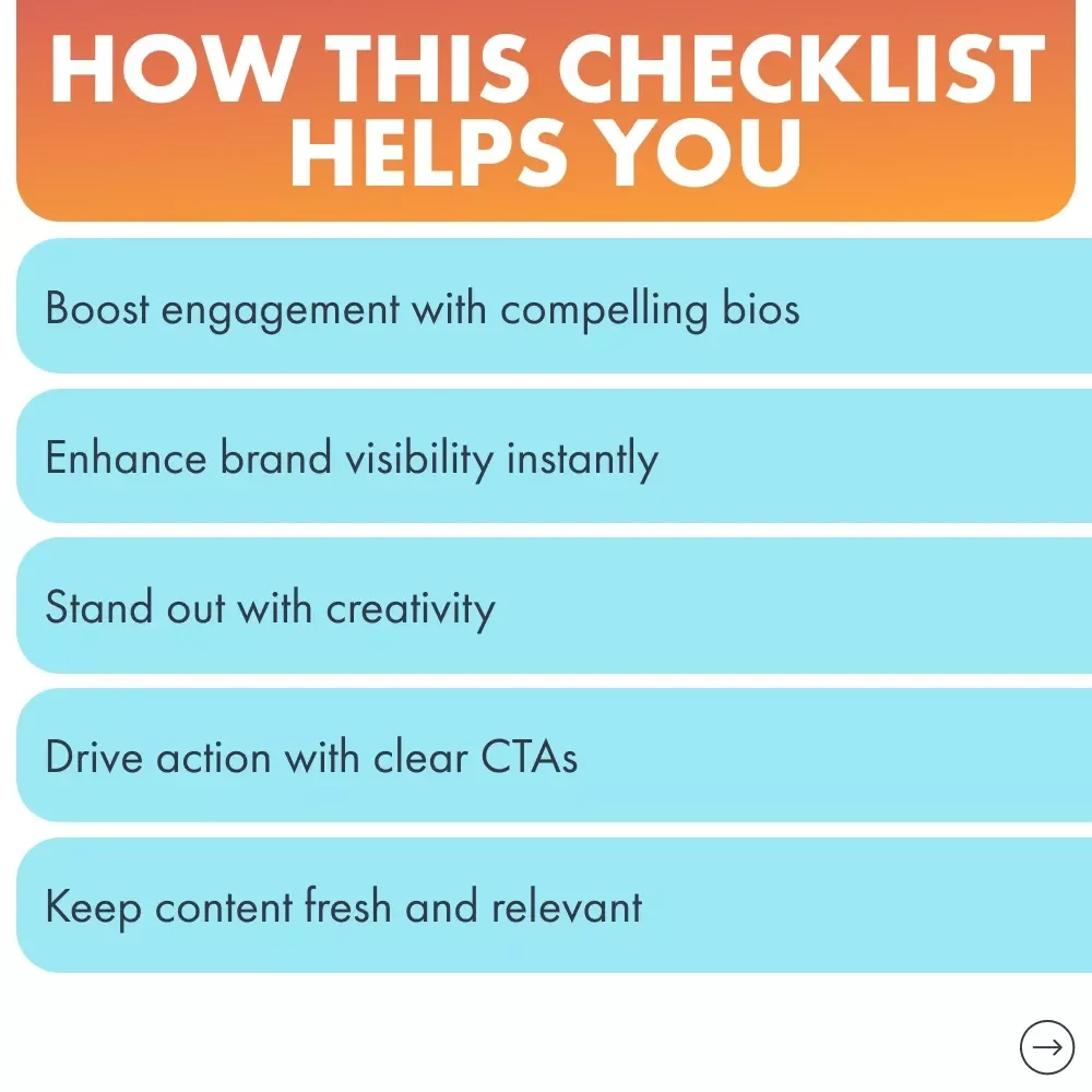 Bio Brilliance: Social Media Bio Tips for Your Business - Essential Checklist for Perfecting Your Bio