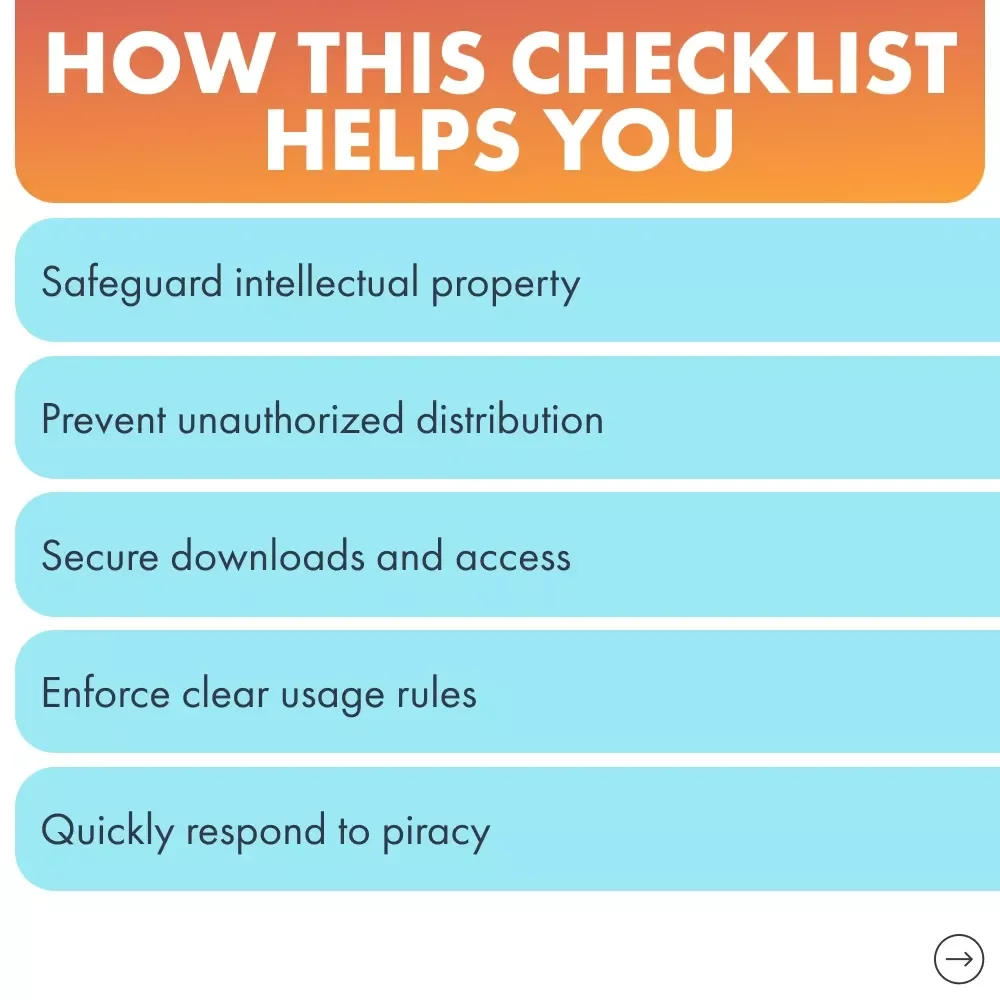 Shield Your Digital Creations: Protect Your Digital Products from Piracy - Checklist