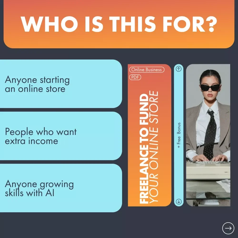 Freelance to Fund Your Online Store – Ultimate Etsy-Style Ebook Guide for Beginners | Learn how to use freelancing to fund your ecommerce store & launch your business fast