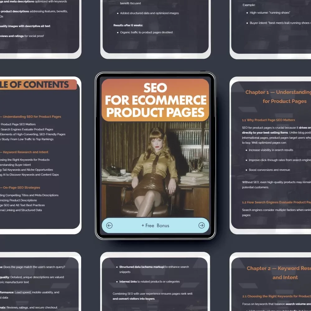 SEO for eCommerce Product Pages | Step-by-Step Guide to Optimize Listings, Boost Traffic, and Convert Visitors