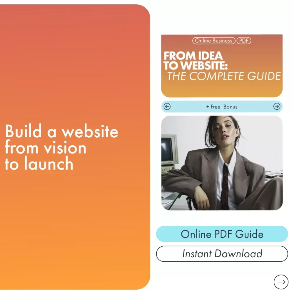 From Idea to Website: The Complete Guide | Digital Download for Creators, Entrepreneurs & Beginners | Step-by-Step on How to Build a Personal Website with AI Tools