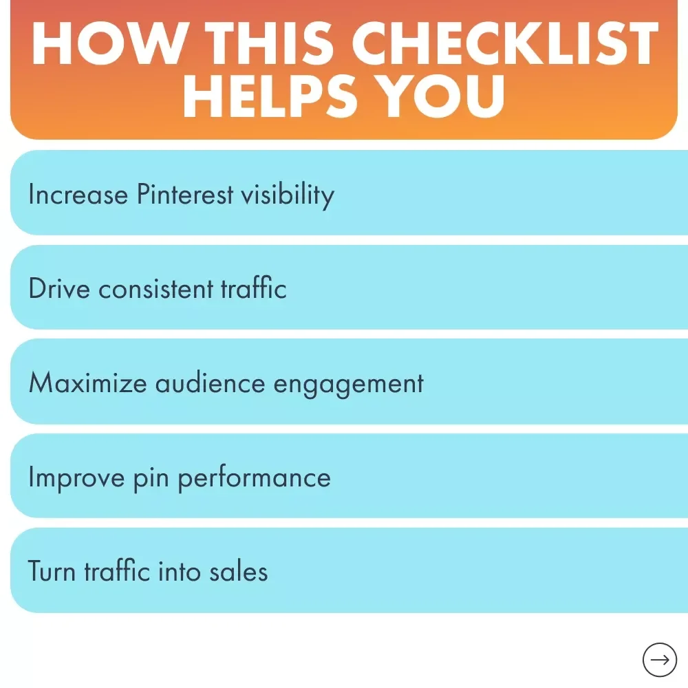 Pinterest Traffic Hack Checklist - Master How to Use Pinterest to Drive Traffic to Your Website