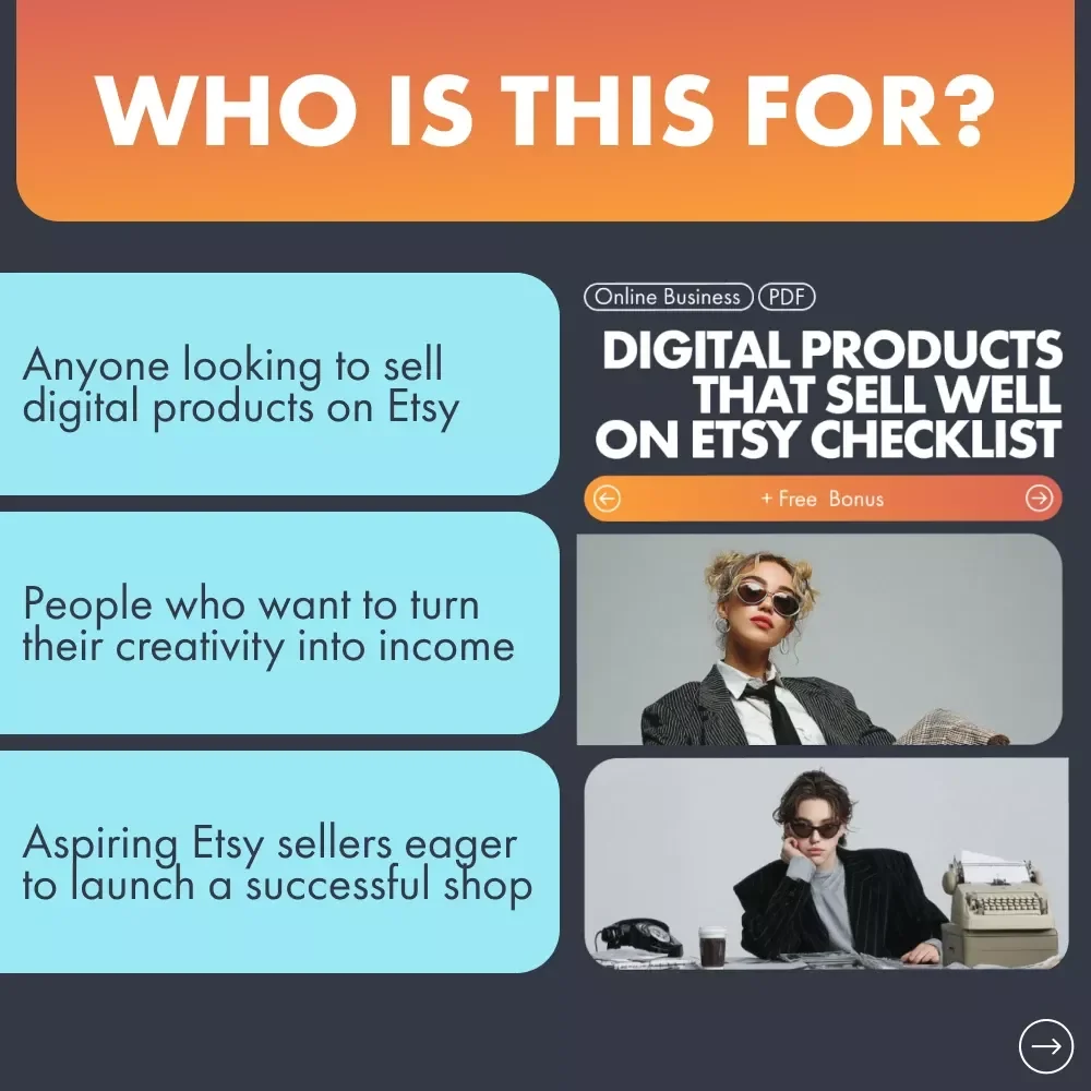 Digital Products That Sell Well on Etsy Checklist - The Ultimate Guide to Creating Bestselling Etsy Digital Products