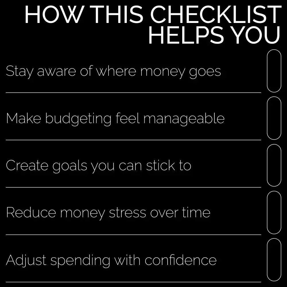 Budget Like a Pro – Simple Budgeting Checklist | Learn how to do a budget Step by Step