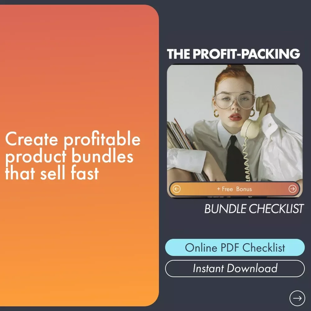 The Profit-Packing Bundle Checklist | Learn How to Bundle Products for More Sales | Digital Download for Online Sellers and Small Shops
