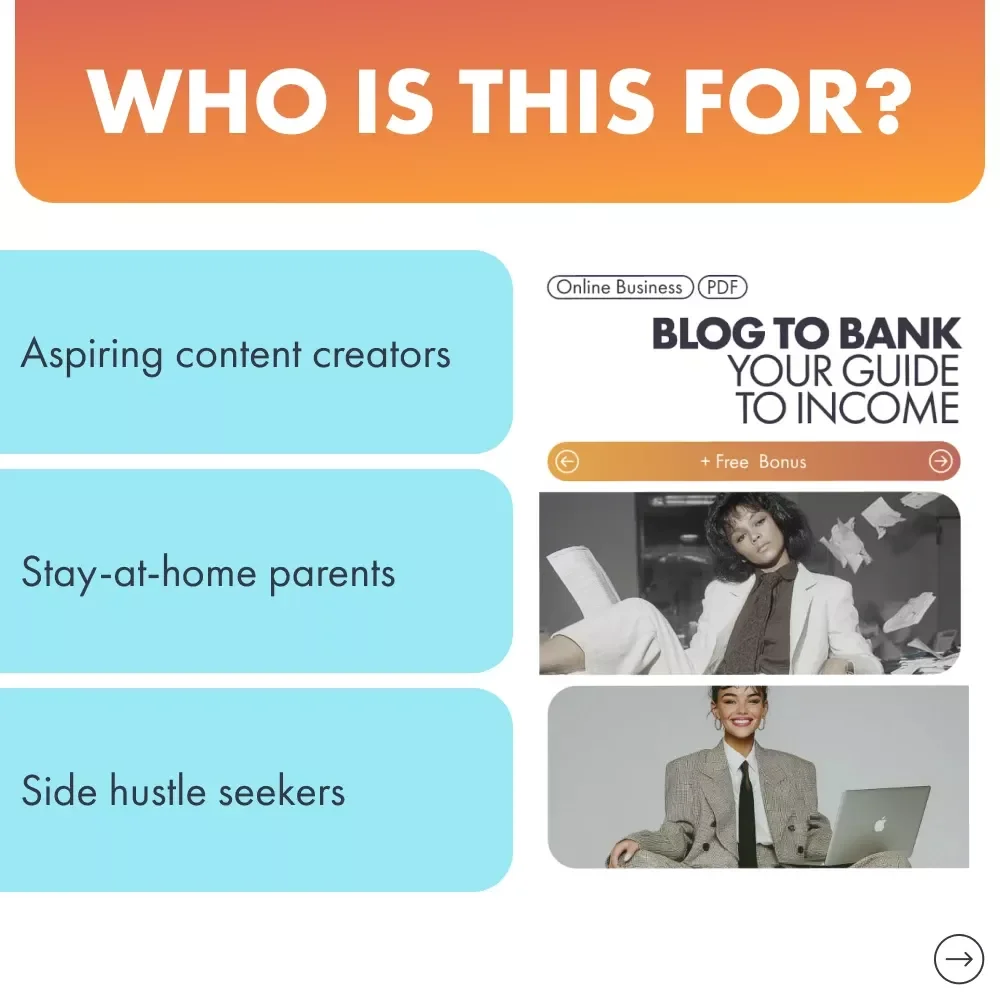 Blog to Bank: Your Guide to Income | Digital Download for Beginners, Bloggers & Creators | How to Start a Blog to Make Money and Build Passive Income