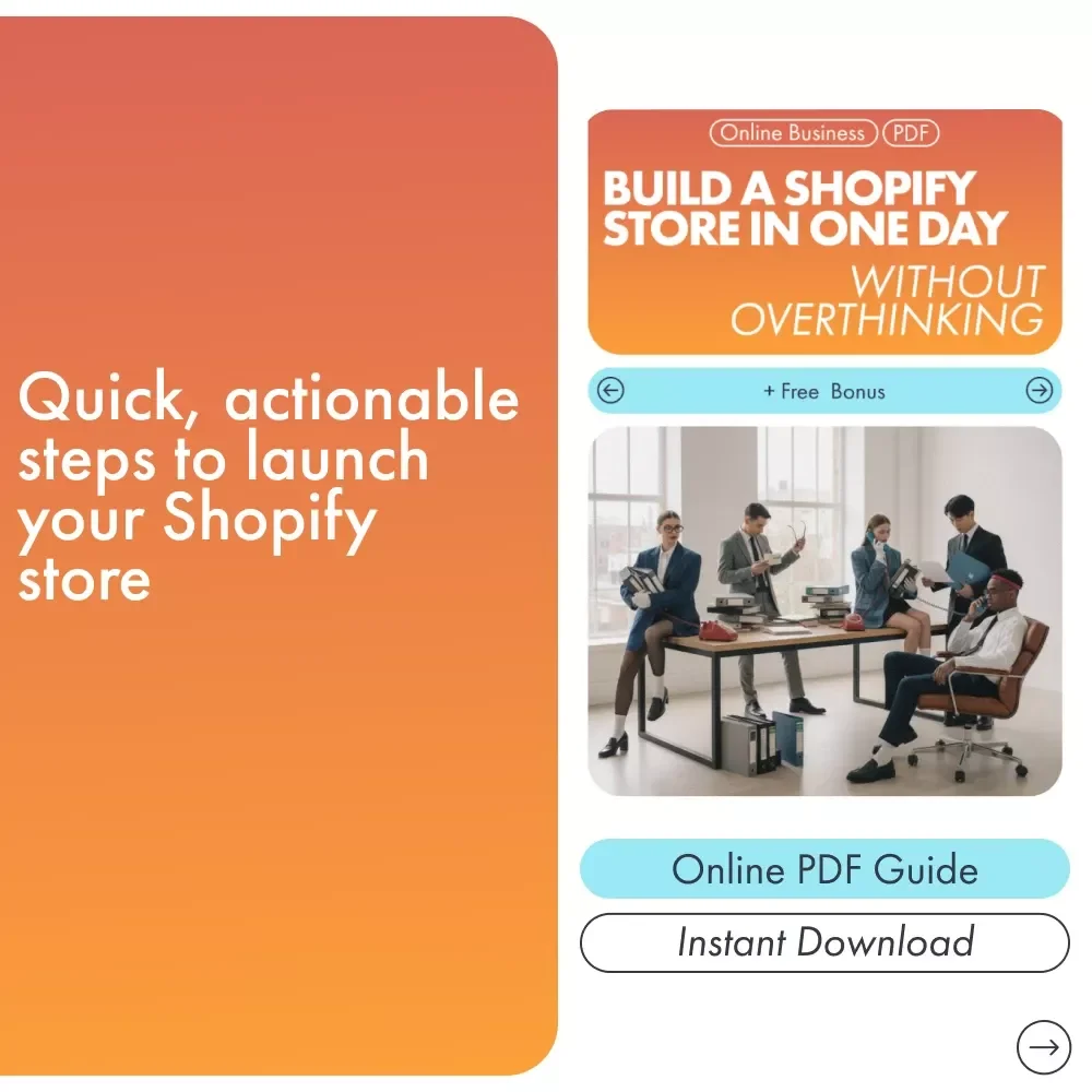 Build a Shopify Store in One Day Without Overthinking – Quick & Easy eBook Guide for Fast Shopify Setup