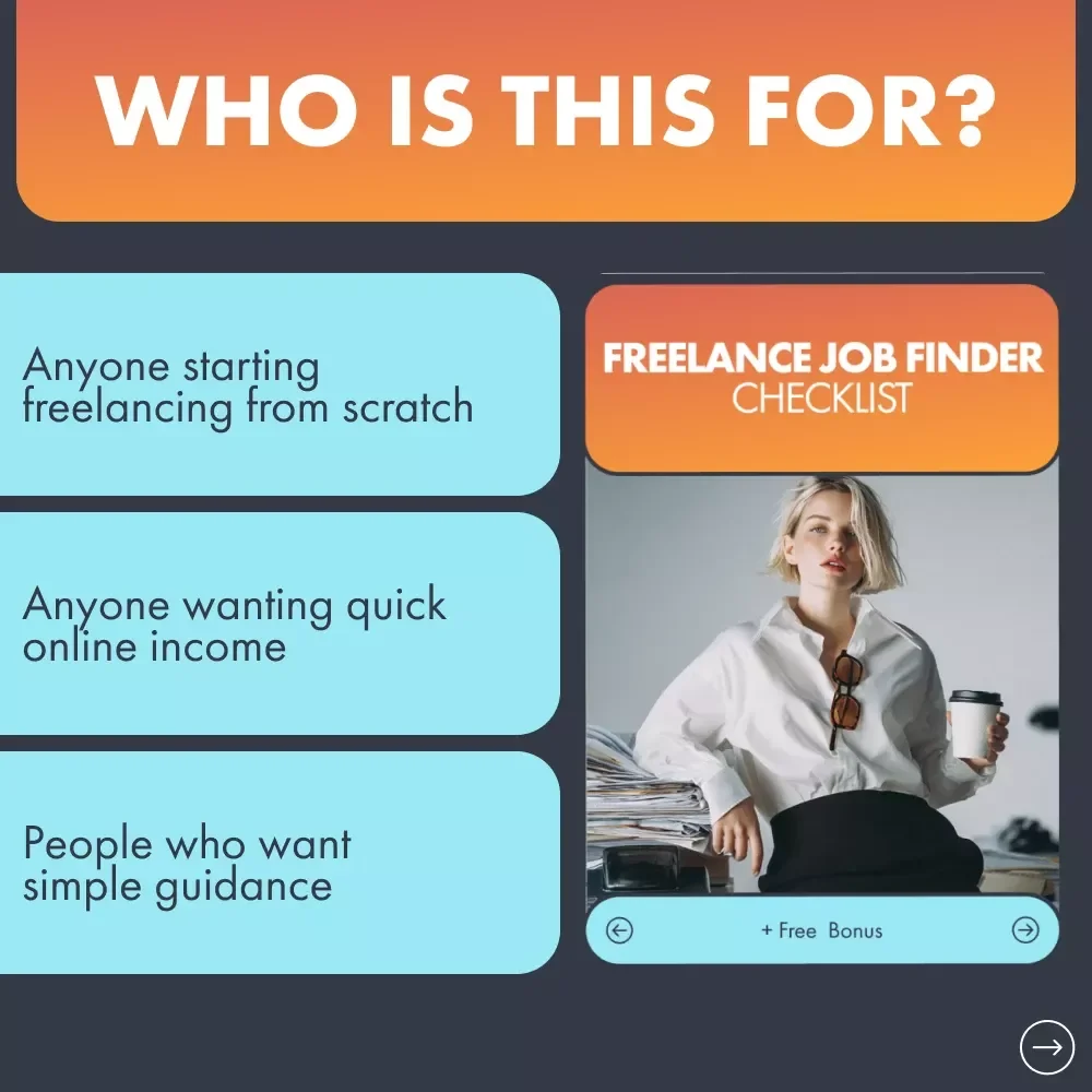 Freelance Job Finder Checklist | Beginner-Friendly Digital Download | Ultimate Guide to Where to Find Freelance Jobs Online for Beginners | Printable + Instant Access