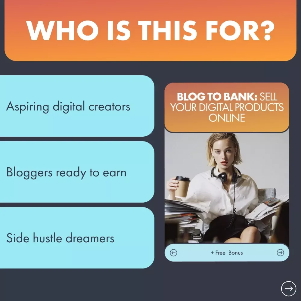 Blog to Bank: Your Checklist for Selling Digital Products Online | Printable Checklist for Bloggers, Creators & Entrepreneurs | How to Use Your Blog to Sell Digital Products