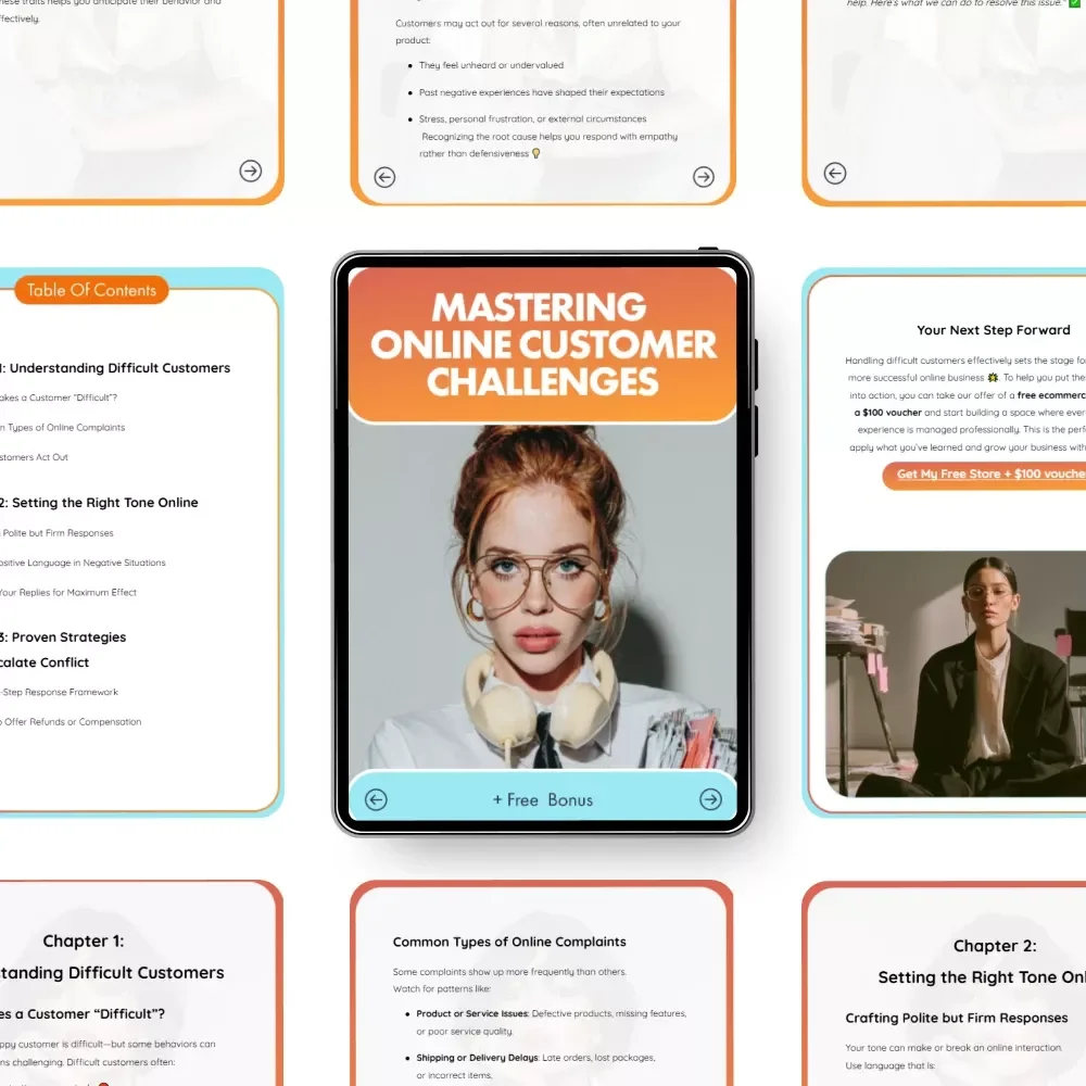 Mastering Online Customer Challenges: How to Handle Difficult Customers Online - eBook Guide