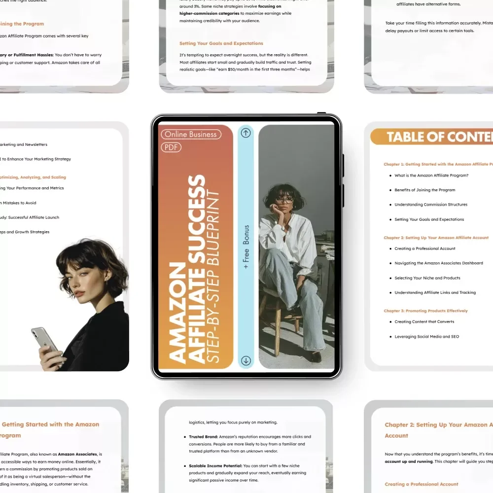 Amazon Affiliate Success: Step-by-Step Blueprint | Beginner’s Guide to Earning with Amazon Associates | Complete Amazon Affiliate Program Step by Step Guide