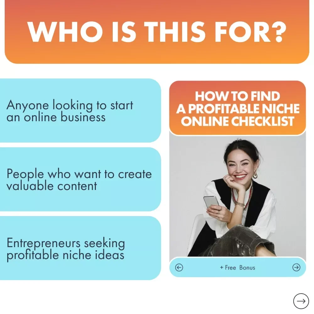 How to Find a Profitable Niche Online Checklist - Discover, Validate & Profit from Your Niche Ideas