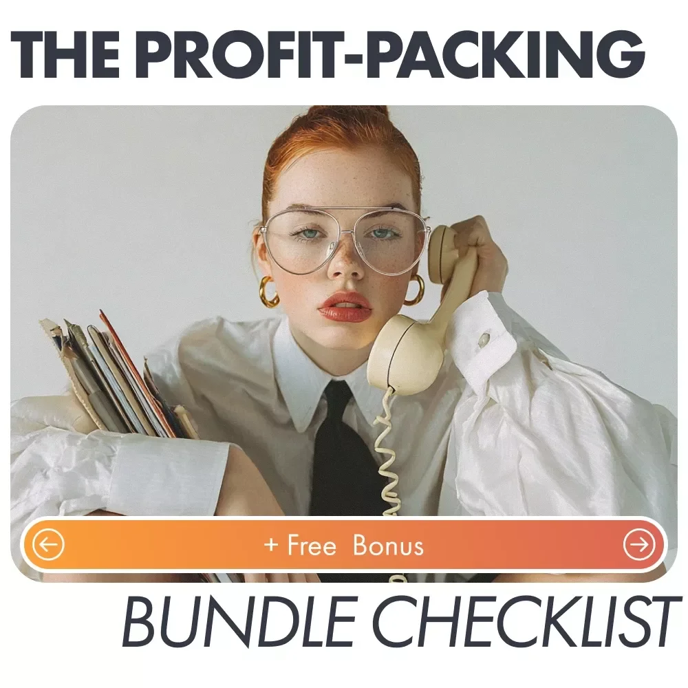 The Profit-Packing Bundle Checklist | Learn How to Bundle Products for More Sales | Digital Download for Online Sellers and Small Shops