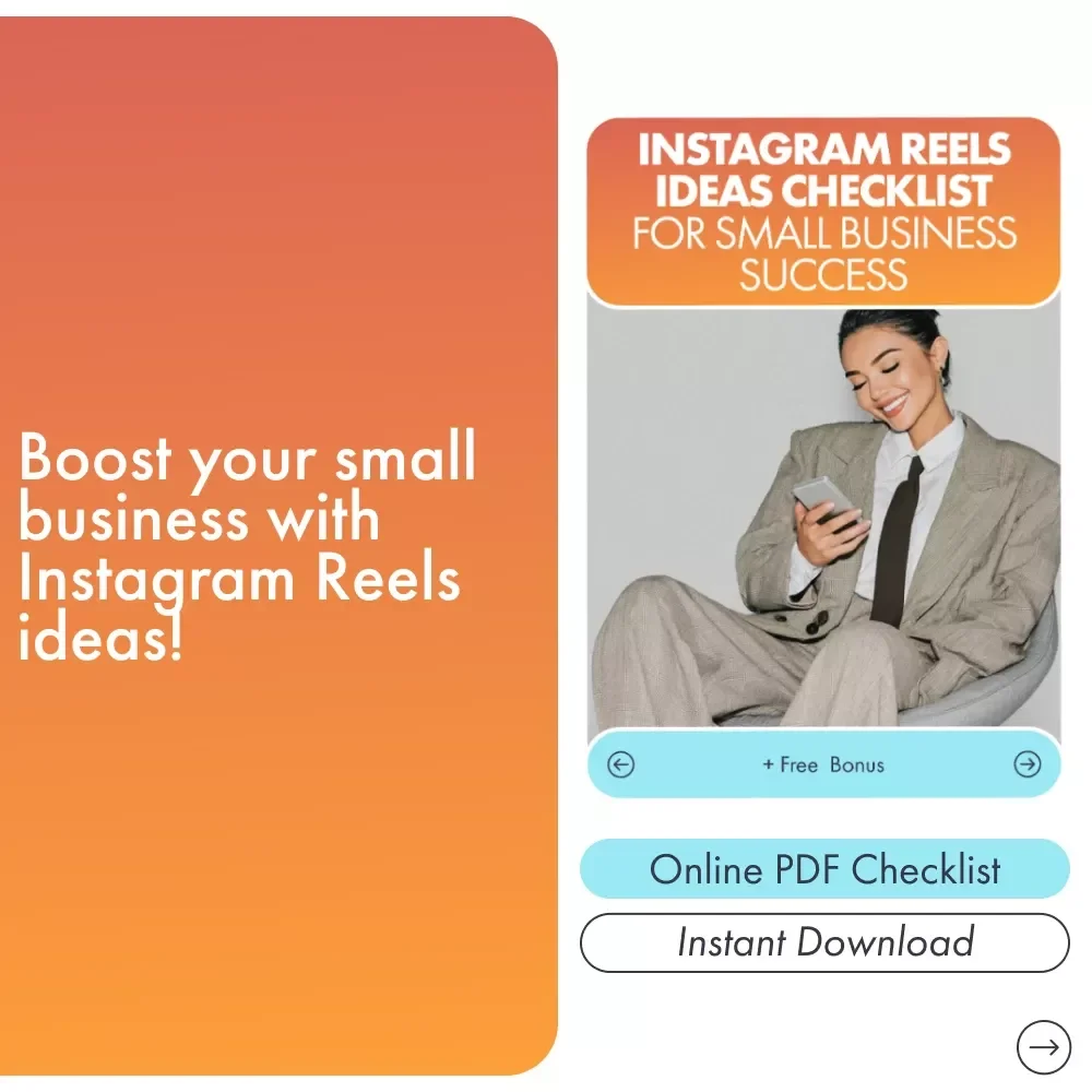 Instagram Reels Ideas Checklist for Small Business Success | Digital Download
