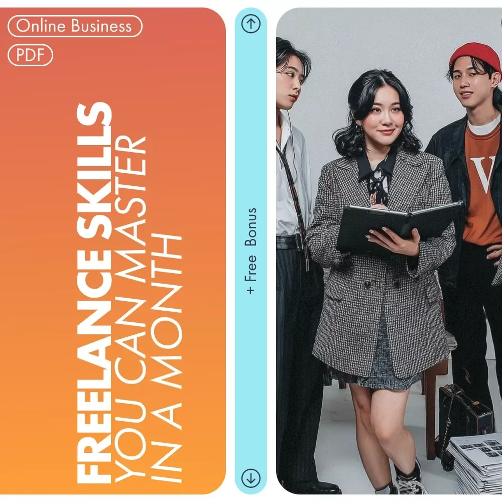 Freelance Skills You Can Master in a Month Checklist | Learn Fast, Earn Fast | freelance skills you can learn in a month