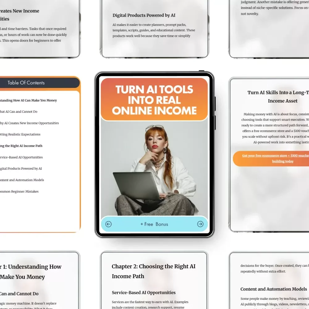 Turn AI Tools Into Real Online Income: The Ultimate Guide to Making Money with AI