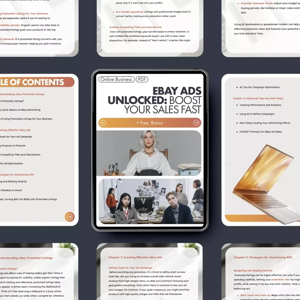 eBay Ads Unlocked: Boost Your Sales Fast | Step-by-Step Guide for Beginners | Master eBay Promoted Listings and Advertising to Increase Traffic and Profit