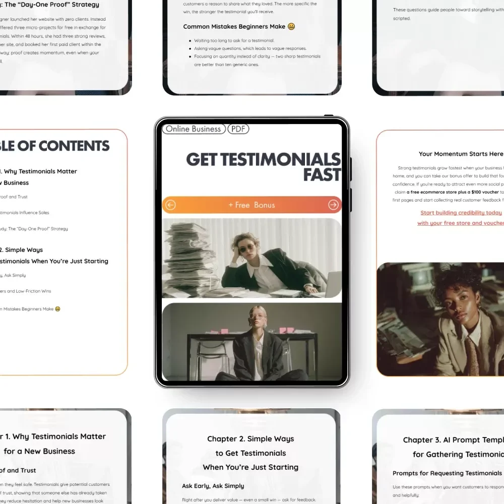 Get Testimonials Fast: The Ultimate Guide to Collecting Testimonials for Your New Business