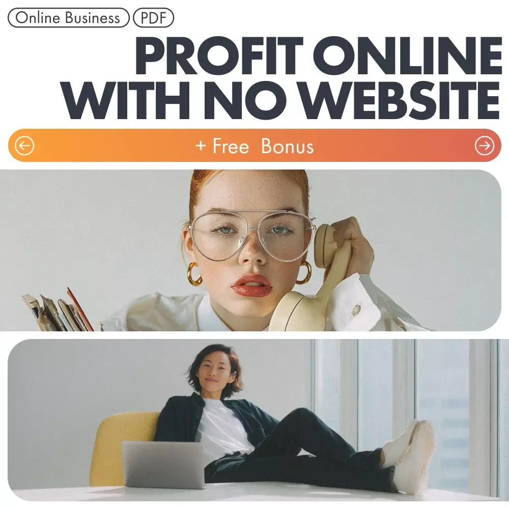 Profit Online With No Website | Beginner’s eBook for Passive Income | Step-by-Step Guide to Affiliate Marketing for Beginners With No Website