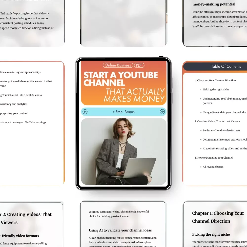 Start a YouTube Channel That Actually Makes Money - A Step-by-Step Guide to Building a Profitable Channel