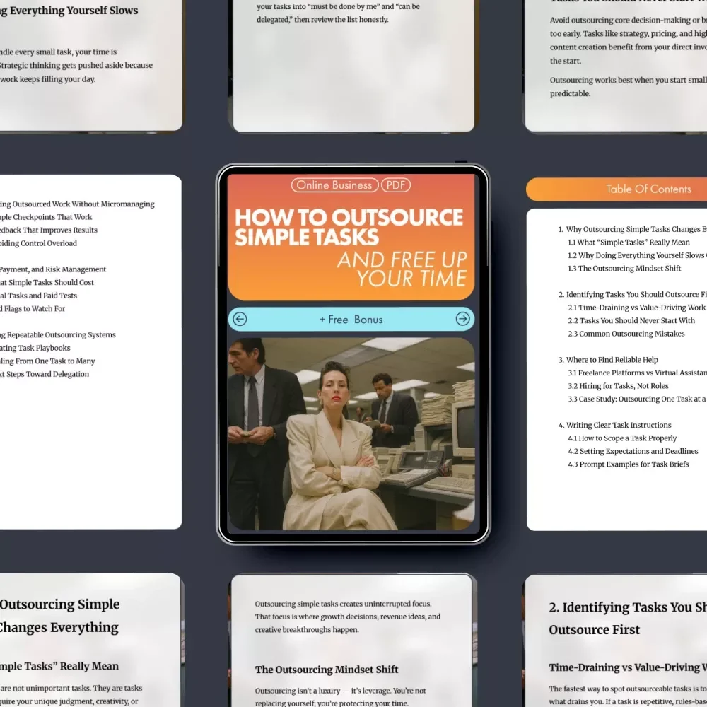How to Outsource Simple Tasks and Free Up Your Time - Ultimate Guide to Delegation & Efficiency