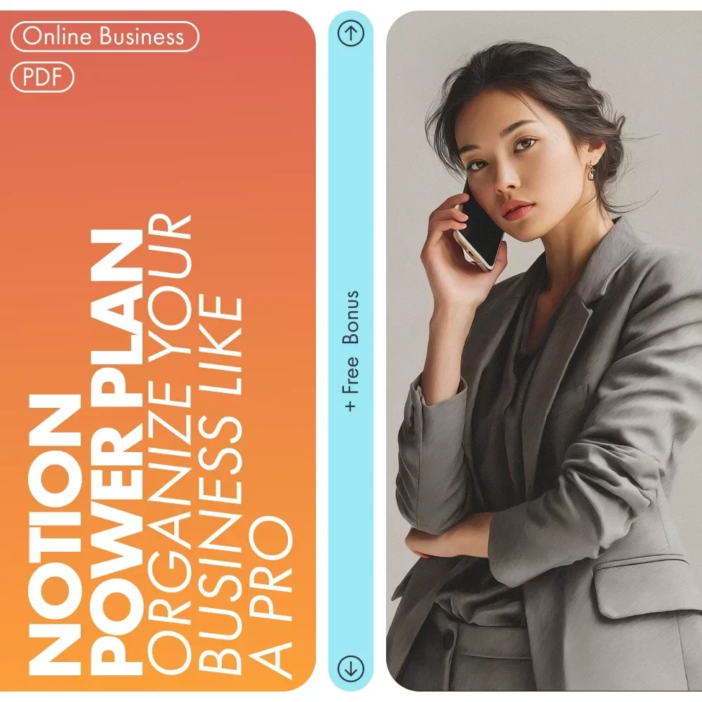 Notion Power Plan: Organize Your Business Like a Pro | How to Use Notion for Business Planning eBook