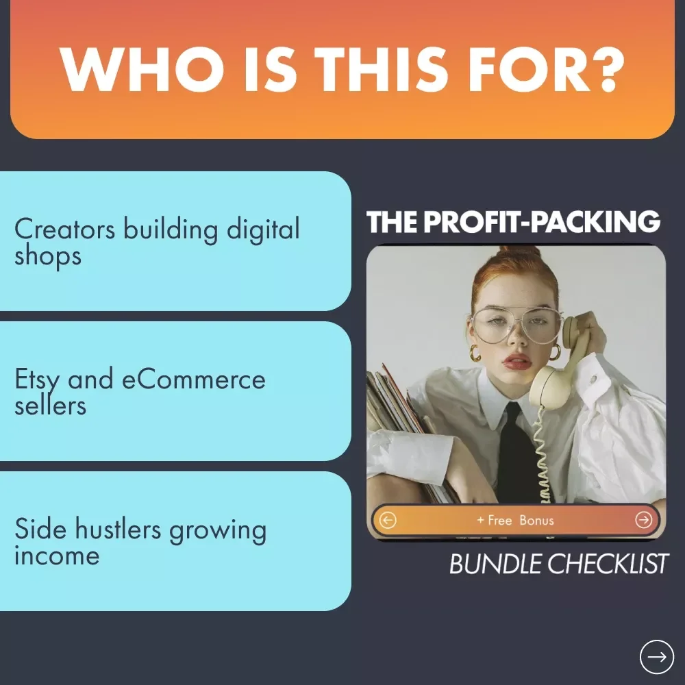 The Profit-Packing Bundle Checklist | Learn How to Bundle Products for More Sales | Digital Download for Online Sellers and Small Shops