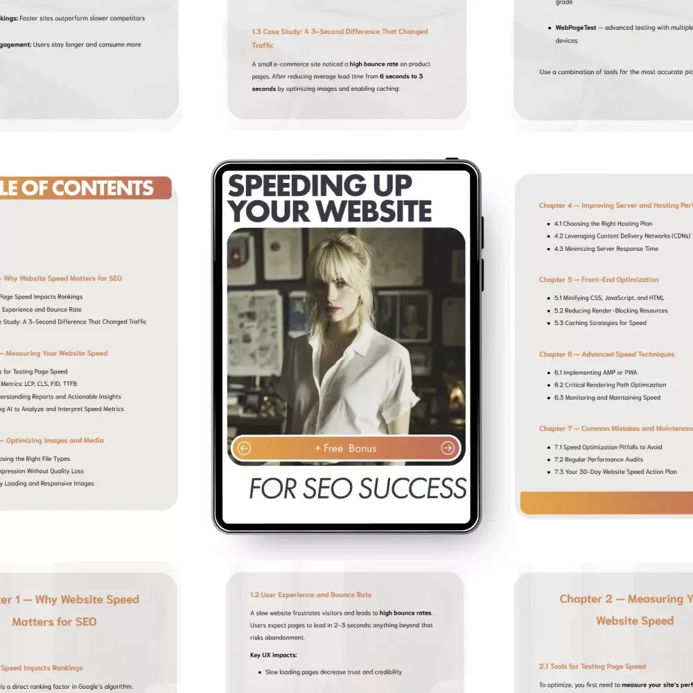 Speeding Up Your Website for SEO Success | Step-by-Step eBook on How to Speed Up Your Website for SEO and Boost Rankings