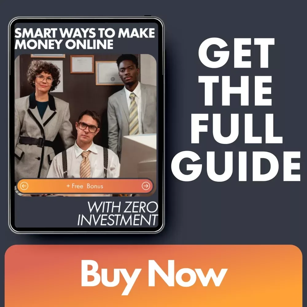 Smart Ways to Make Money Online With Zero Investment - No-Cost Digital Income Guide, eBook, and Checklist
