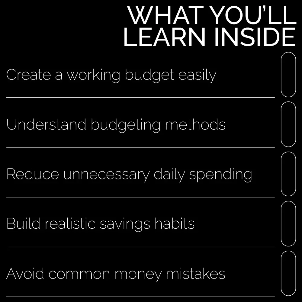 A Beginner’s Guide to Mastering Your Money | Simple Budgeting eBook for Beginners | Learn how to budget money for beginners with Confidence