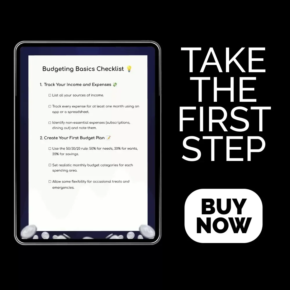 Budgeting Basics Checklist | Simple Step-by-Step Guide for How to Budget Money for Beginners | Easy Personal Finance Digital Download