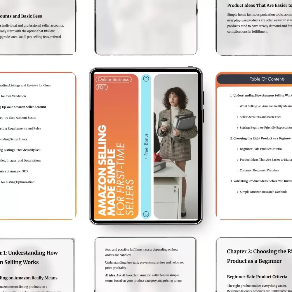 Amazon Selling Made Simple for First-Time Sellers: A Beginner's Guide to Starting Your Amazon Business