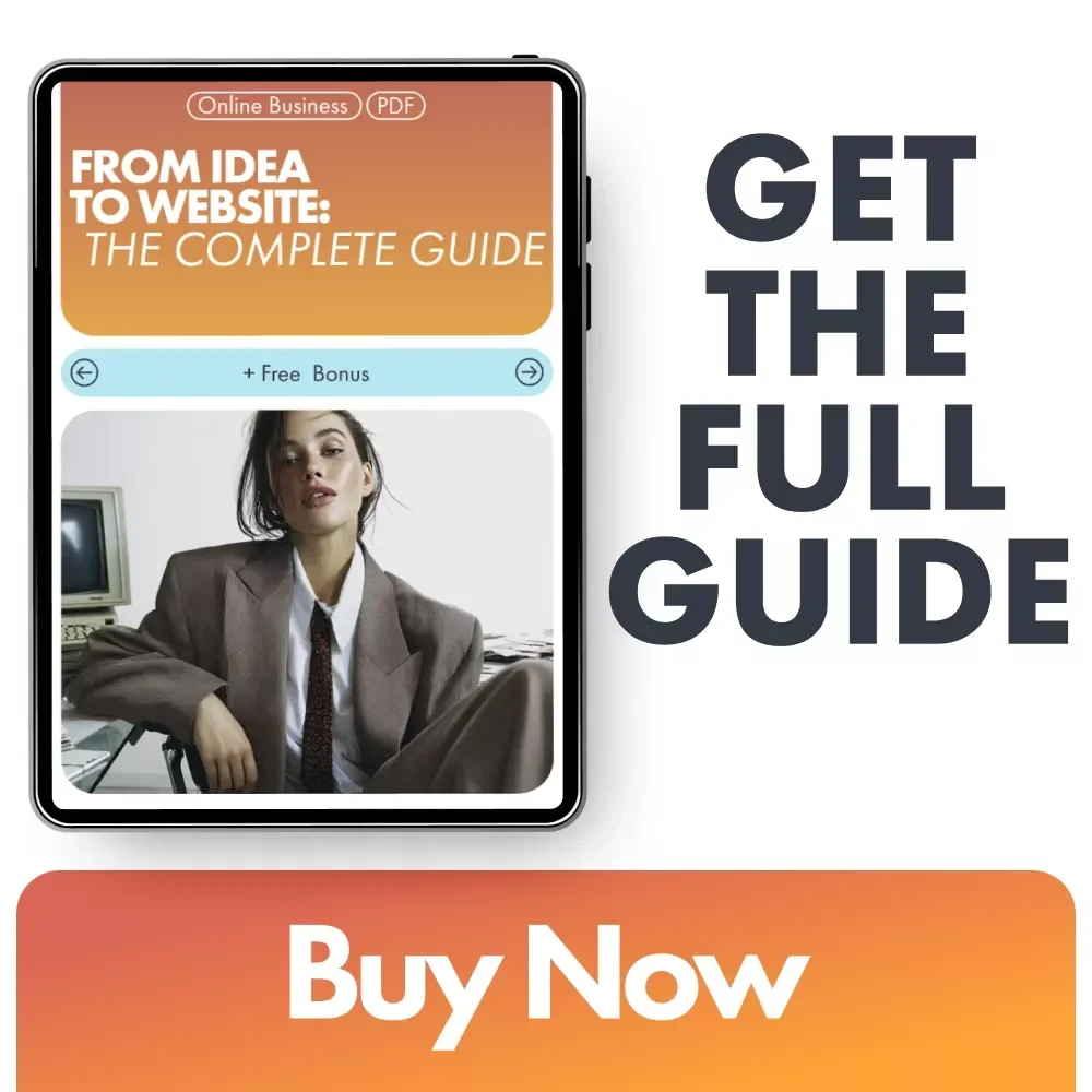 From Idea to Website: The Complete Guide | Digital Download for Creators, Entrepreneurs & Beginners | Step-by-Step on How to Build a Personal Website with AI Tools