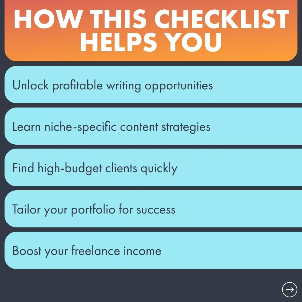 Freelance Writing Niches That Pay Big: The Ultimate Checklist for High-Paying Freelance Writing Jobs