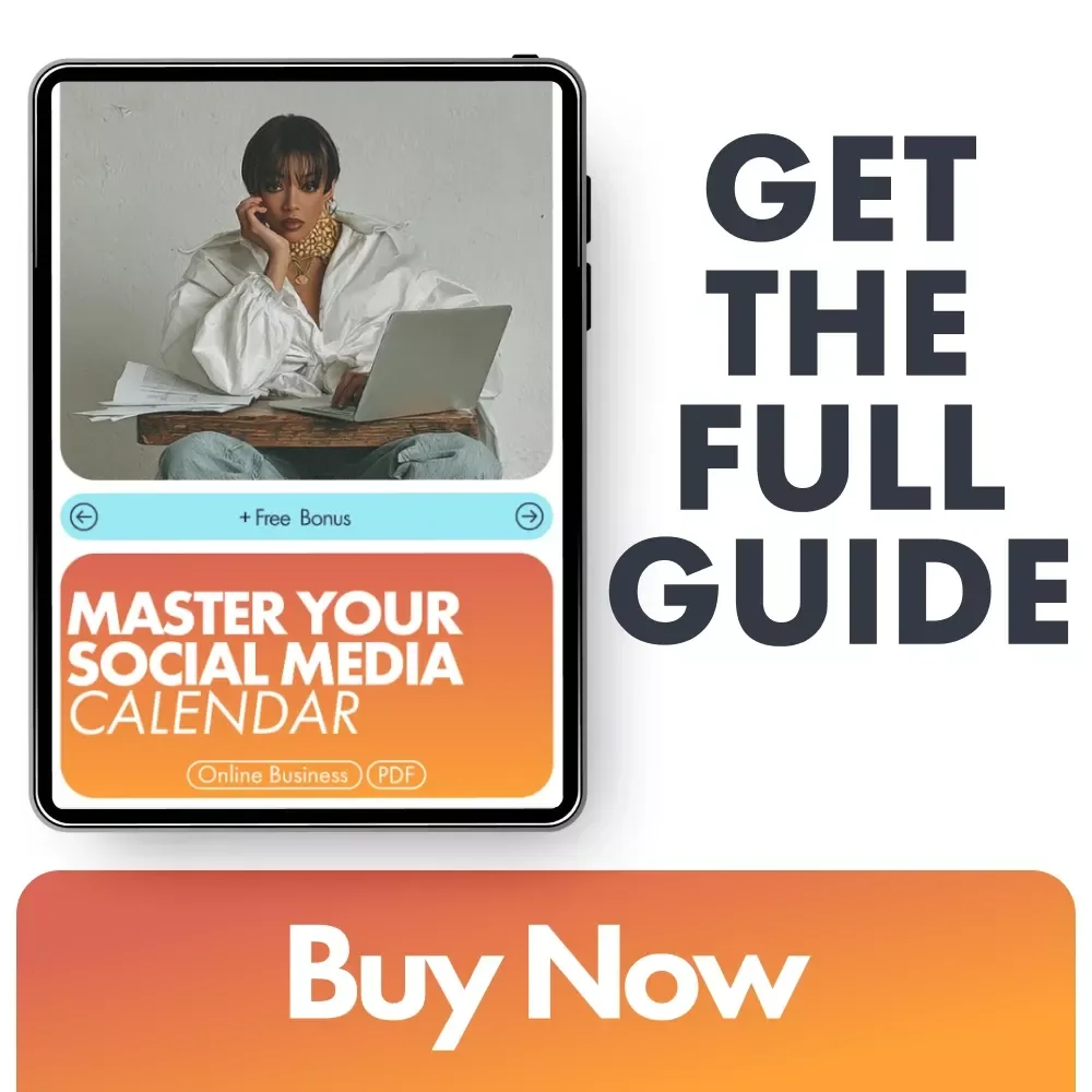 Master Your Social Media Calendar: Ultimate Guide to Planning and Growing Your Business with a Social Media Content Calendar Template