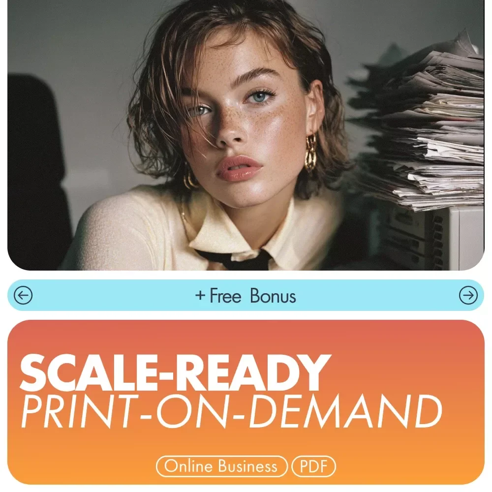 Scale-Ready Print-on-Demand Checklist | Ultimate POD Scaling Guide for Etsy Sellers | Printable Digital Download for How to Scale a Print on Demand Business