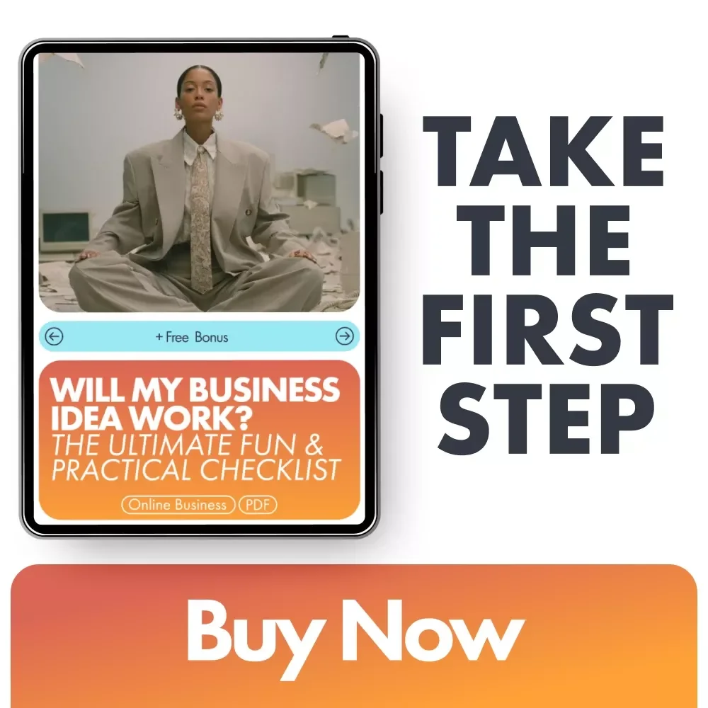 Will My Business Idea Work Checklist | Printable Business Idea Validation Guide | Entrepreneur Startup eBook & Digital Download