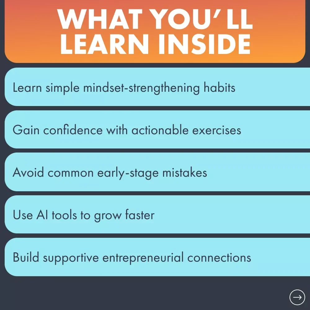 Overcoming Self-Doubt as a New Entrepreneur Ebook | Confidence Mindset Guide for Beginners | Digital Download