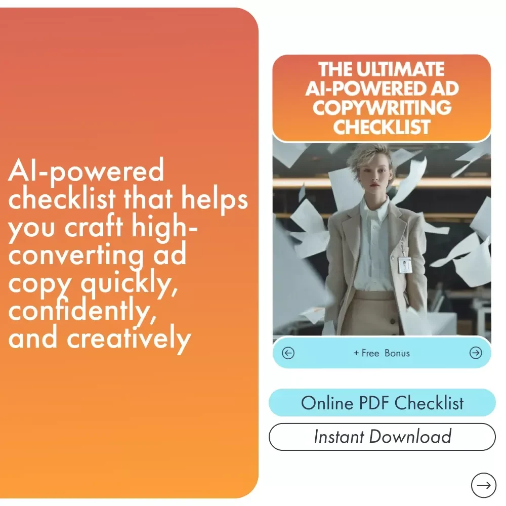 The Ultimate AI-Powered Ad Copywriting Checklist | High-Converting Marketing Template for Entrepreneurs, Coaches & Creators