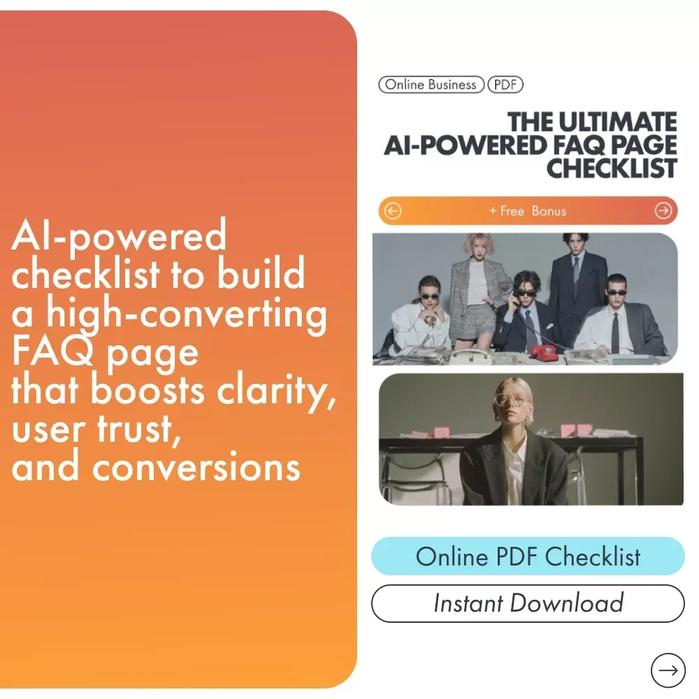 The Ultimate AI-Powered FAQ Page Checklist | SEO-Friendly Digital Download | Website Copywriting Toolkit for Entrepreneurs & Creators
