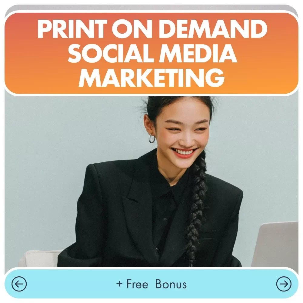 Print on Demand Social Media Marketing Ebook | Digital Download Guide for Creators | POD Social Media Strategy Workbook | print on demand marketing on social media