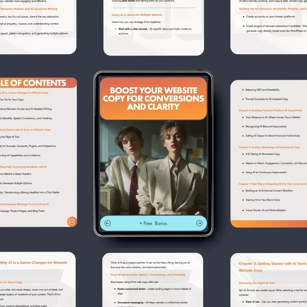 Boost Your Website Copy for Conversions and Clarity | High-Converting Website Copywriting Ebook | Digital Download for Small Businesses & Creators